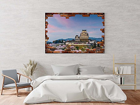Sticker perete 3D castel japonia [1]