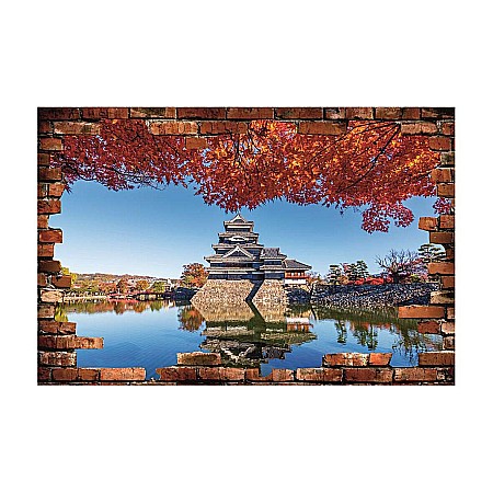 Stickere perete 3d - Sticker perete 3D castel nagano japonia