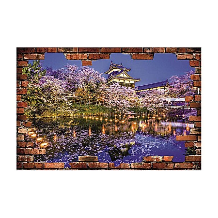 Stickere perete 3d - Sticker perete 3D castel Nara Japonia