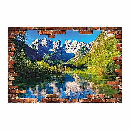 Stickere perete 3d - Sticker perete 3D muntii Dolomiti, Tirol Italia