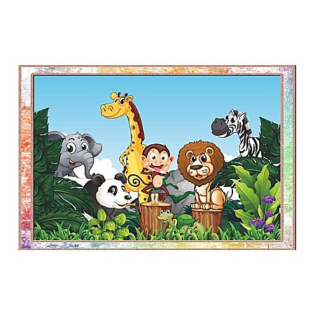 Stickere perete copii - Sticker perete copii animalute jungla