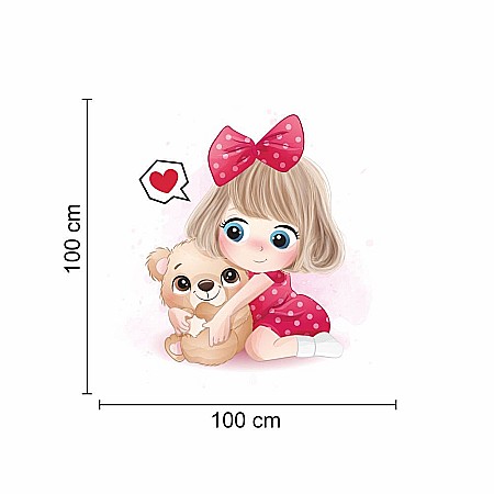 Sticker perete copii fetita bff [2]