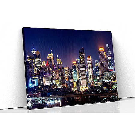 Tablou canvas orase - Tablou canvas bangkok thailanada noaptea