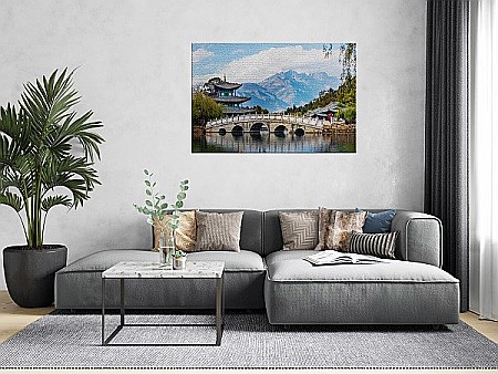 Tablou canvas dragon snow mountain [1]