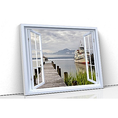 Tablou canvas fereastra - Tablou canvas fereastra vapor andocat