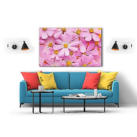 Tablou canvas flori roz [1]