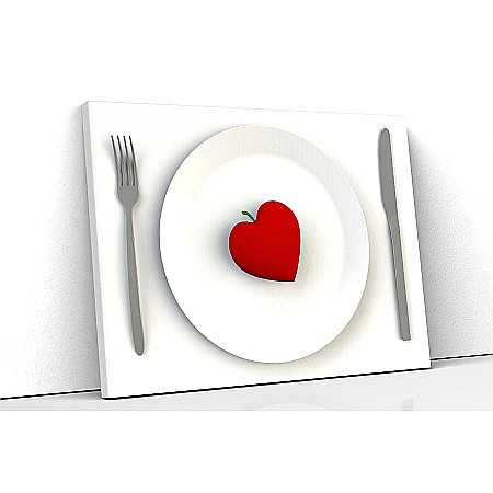 Tablou canvas heart plate [0]