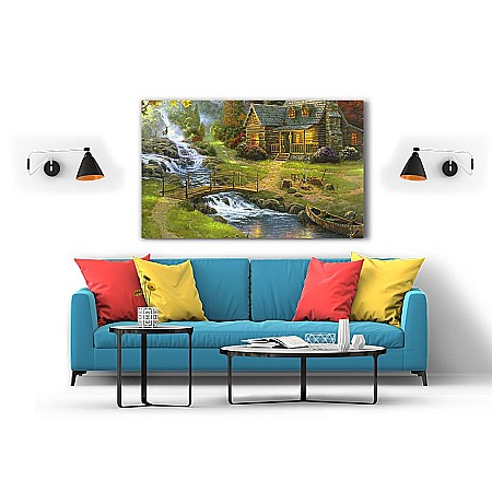 Tablou canvas in padure [1]