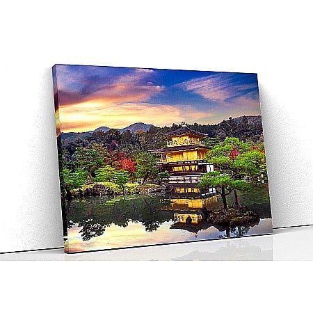 Tablou canvas kinkakuji temple kyoto japan [0]
