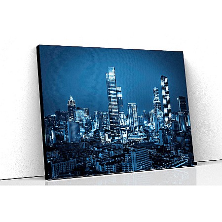 Tablou canvas orase - Tablou canvas oras stralucitor noaptea