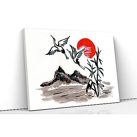 Tablouri canvas asia - Tablou canvas painting mountains