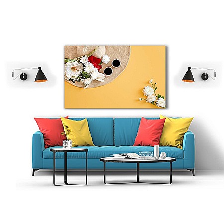 Tablou canvas palarie pe nisip [1]
