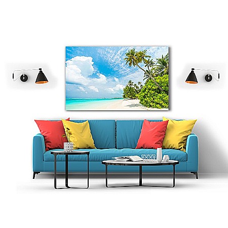 Tablou canvas plaja pe insula maldive [1]