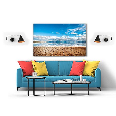 Tablou canvas ponton vedere orizont [1]