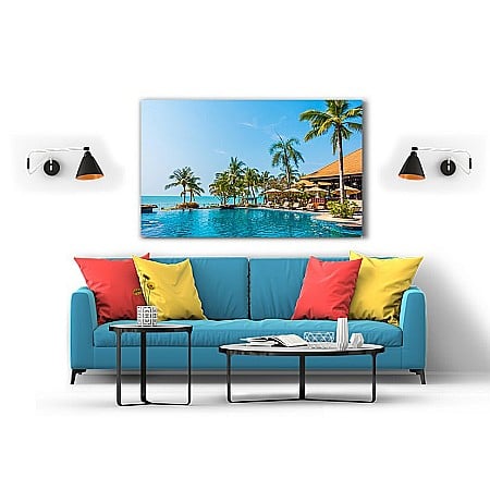 Tablou canvas resort tropical piscina [1]