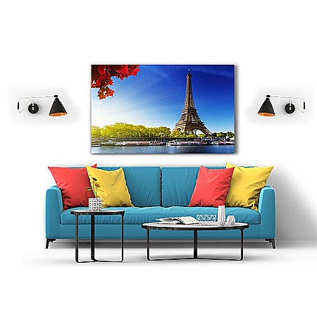 Tablou canvas Sena si turnul Eiffel [1]