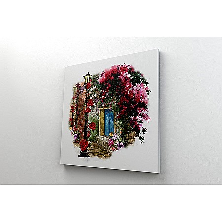Tablouri canvas peisaje - Tablou canvas street flowers