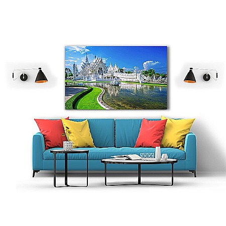 Tablou canvas tempul alb chiang rai thailanda II [1]