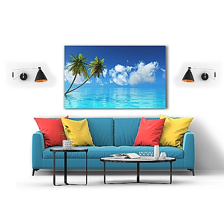 Tablou canvas vedere coconut tree by the ocean [1]