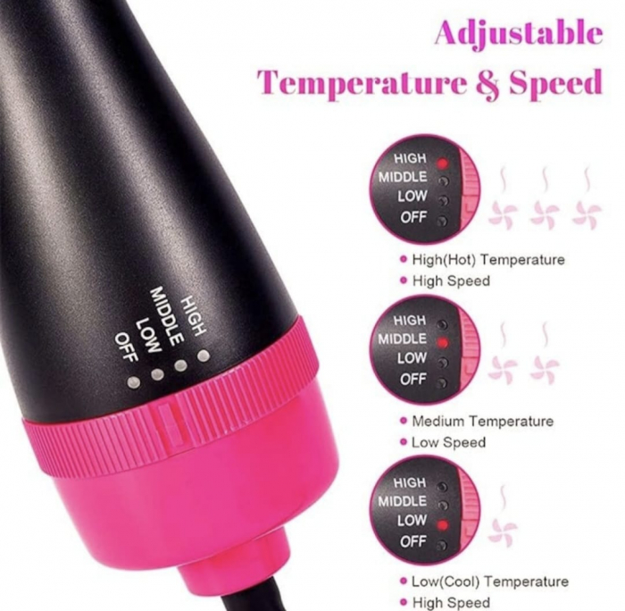 3in1 Perie electrica Fixa cu aer cald , One Step 3 in 1 [3]