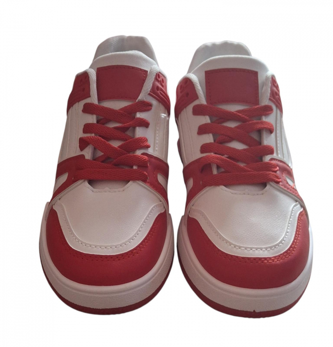 Pantofi sport dama rosii din piele ecologica Asterva marimea 39 [3]