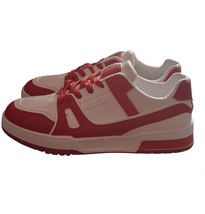 Pantofi sport dama rosii din piele ecologica Asterva marimea 39 [1]