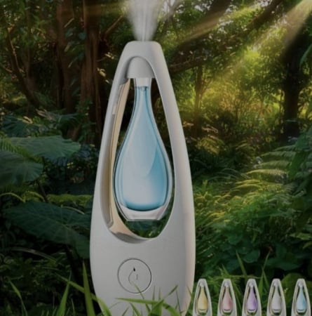 Electrocasnice Mici - Difuzoare de uleiuri esențiale, Difuzoare îmbunătățite 4 în 1 pentru aromoterapie Umidificator de ulei parfumat Vaporizator, cu temporizator, pentru camera biroului de acasă (C)