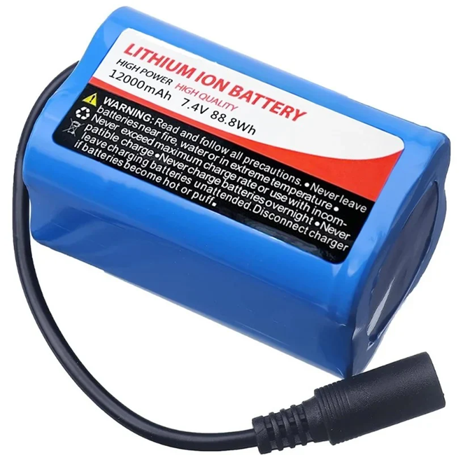 Acumulator universal Li-Ion 12000mAh și 7.4V pentru navomodel și barcă de plantat momeală [3]
