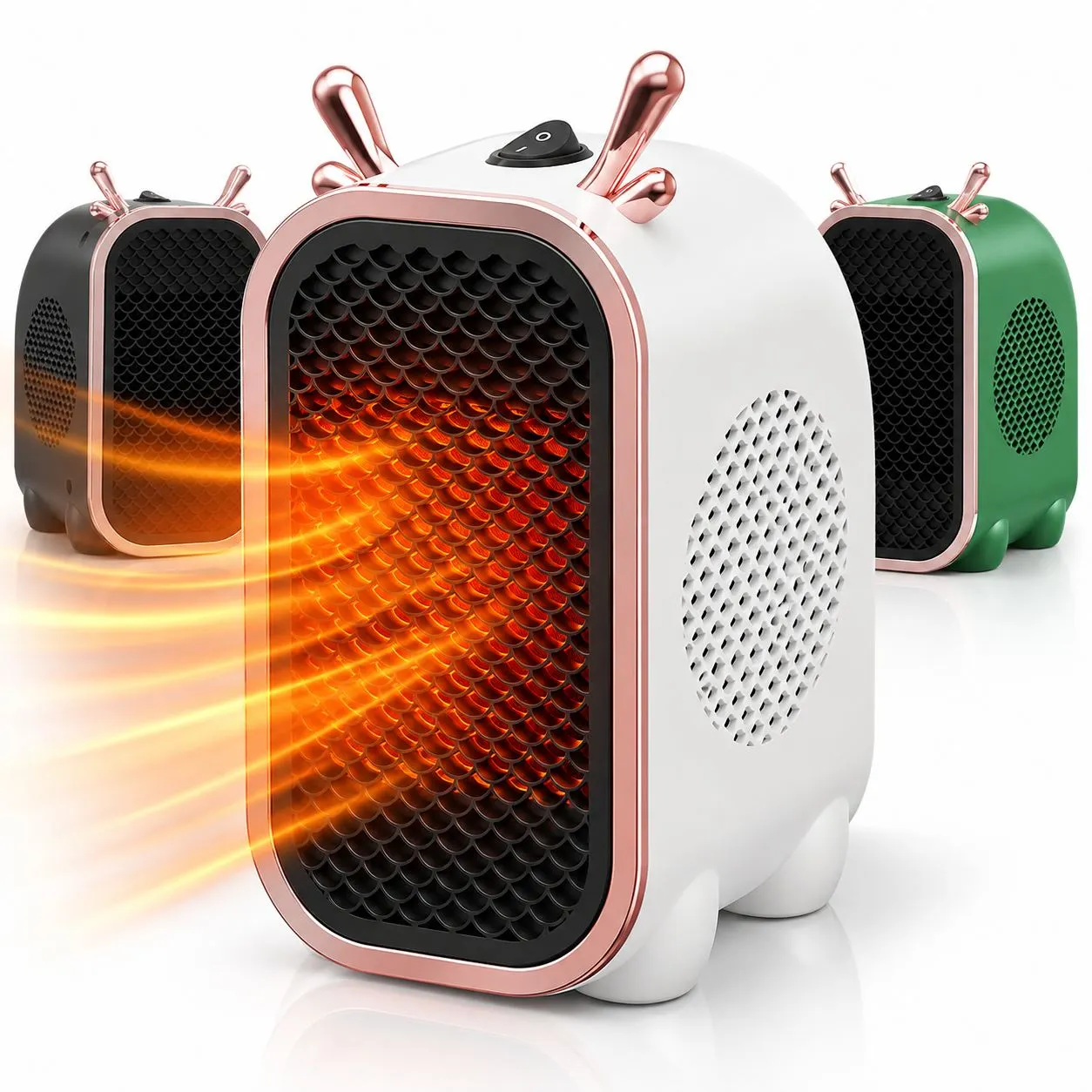 Aerotermă electrică portabilă Bibica Edition cu încălzire ceramică PTC, putere 800W și carcasă termorezistentă [3]