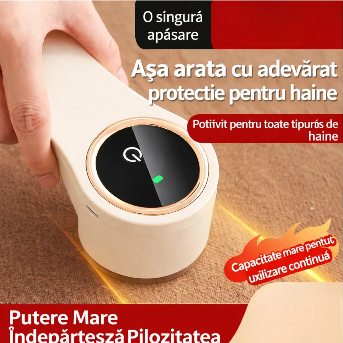 Aparat de curățat scame Bibica Edition cu afișaj digital LED și lame din oțel inoxidabil [2]