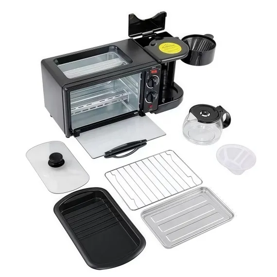 Aparat multifuncțional 3 în 1 pentru mic dejun Bibica Edition cu stație de gătit compactă [5]