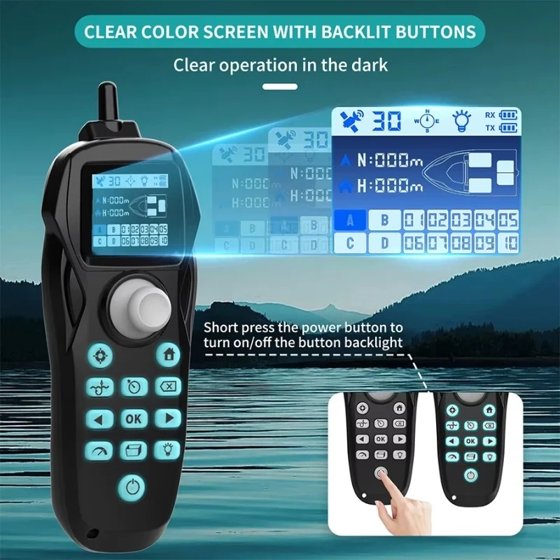 Barcă de Plantat V803 Smart GPS Bibica Edition – Model Negru cu Autopilot [8]