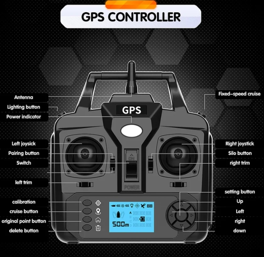 Barcă plantat și nădit V060 GPS Bibica Edition [2]