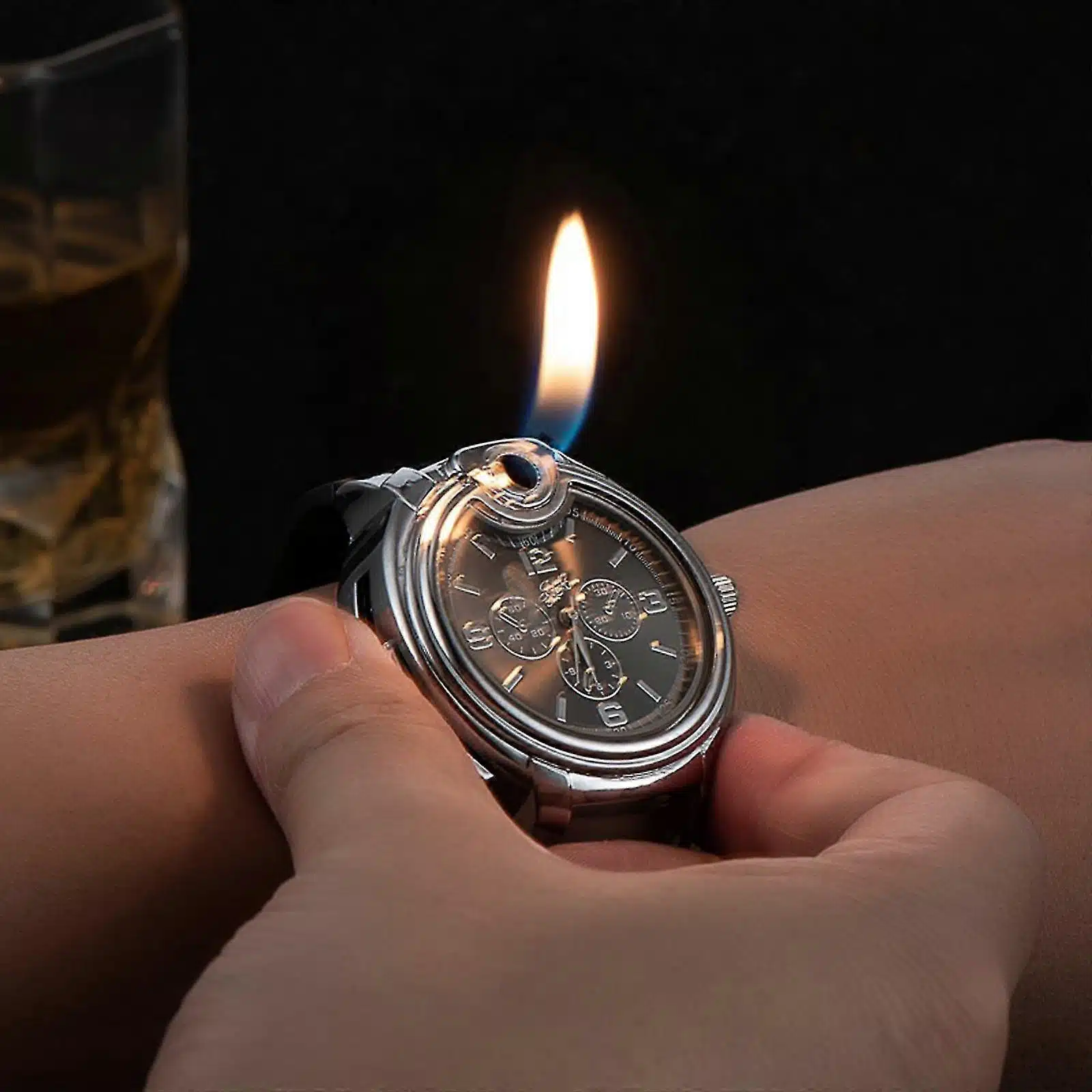 Brichetă ceas vintage reîncărcabilă Bibica Edition cu design antic din aliaj galvanizat, carcasă rezistentă la vânt [4]