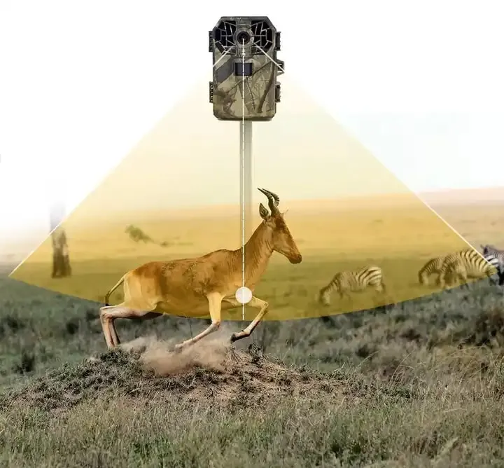 Cameră de vânătoare profesională 4G LTE TSS-4G în carcasă de camuflaj, cu antenă GSM [5]