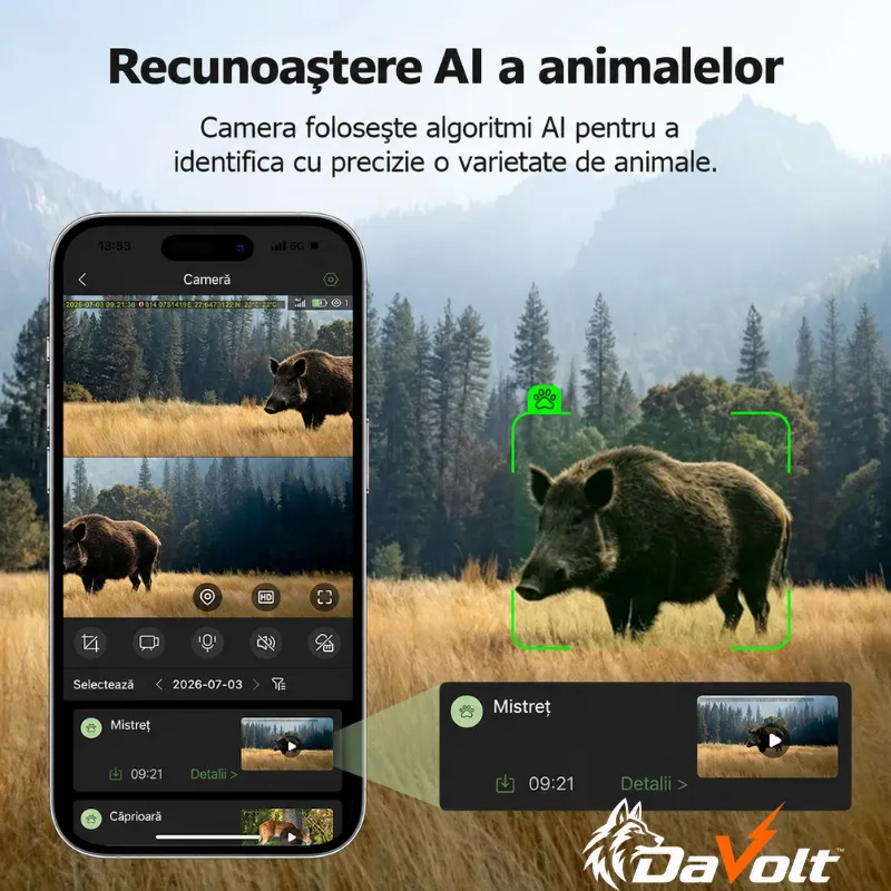 Cameră vânătoare 4G Hunting Pro Max dotată cu microfon și difuzor încorporat [10]