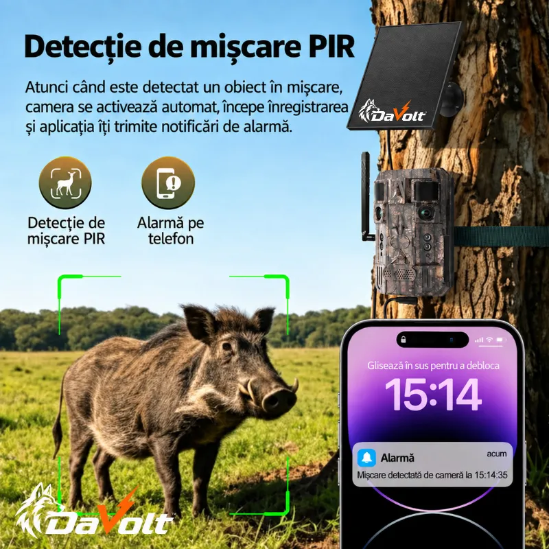 Cameră vânătoare 4G Hunting Pro Max dotată cu microfon și difuzor încorporat [8]