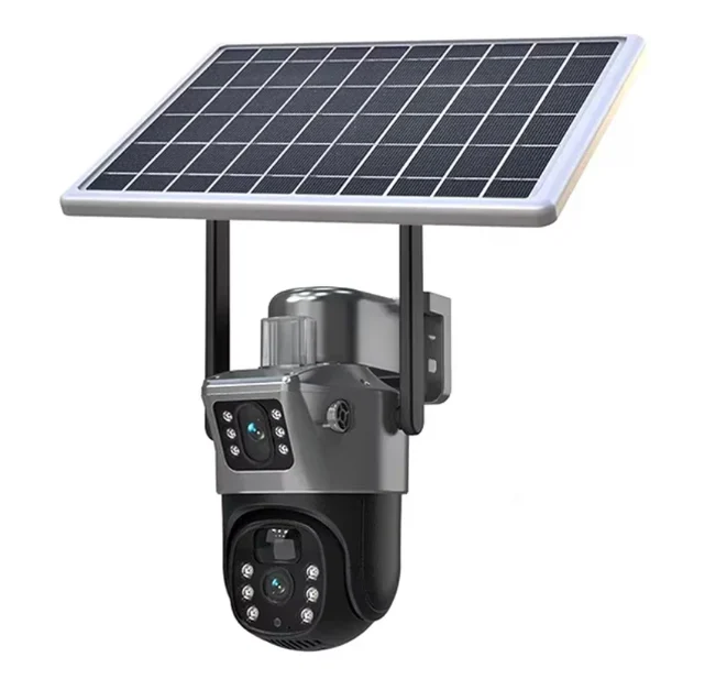 Cameră supraveghere 4G cu panou solar 4K și două lentile [2]