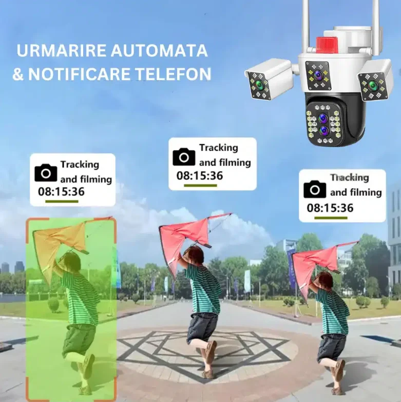 Cameră de supraveghere Wi-Fi 6K Multi-Lens Bibica Edition [3]