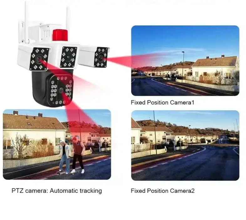 Cameră de supraveghere Wi-Fi 6K Multi-Lens Bibica Edition [4]
