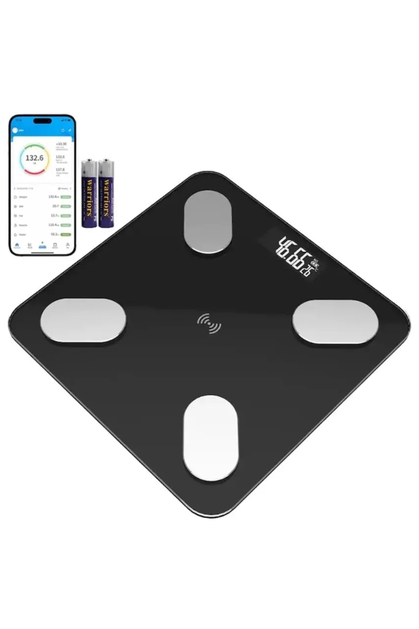 Cântar electronic inteligent de baie, culoare negru mat, gama Bibica Edition [2]