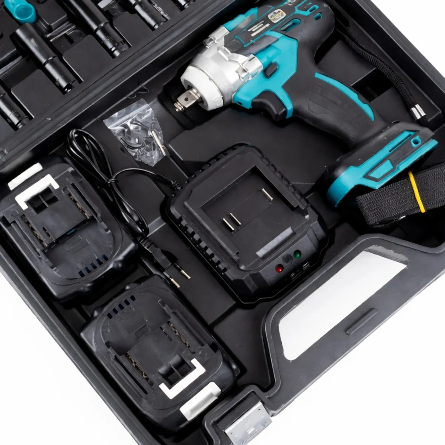 Mașină de Înșurubat cu Impact 380 Nm Brushless, 2 Acumulatori 48V, 30 Accesorii [5]