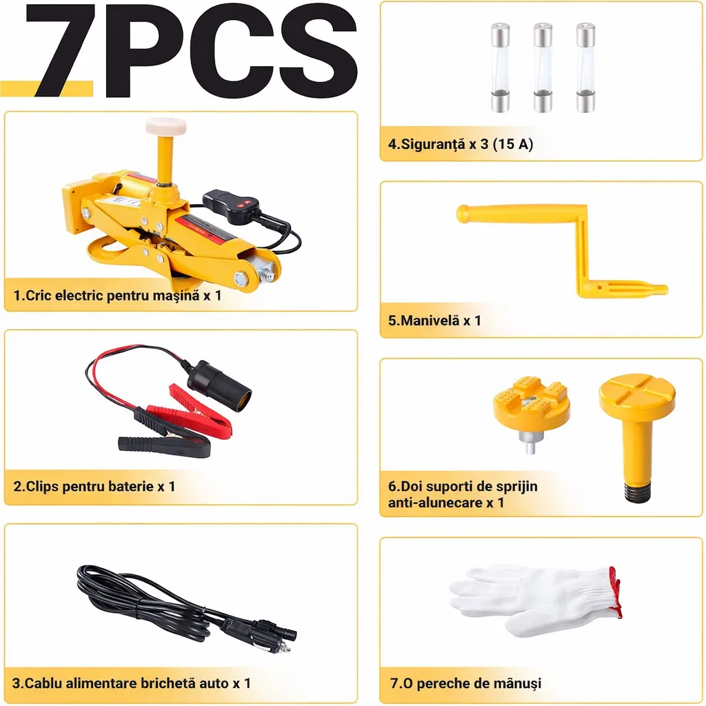 Cric electric auto de trei tone tip foarfecă din gama Bibica Edition [9]