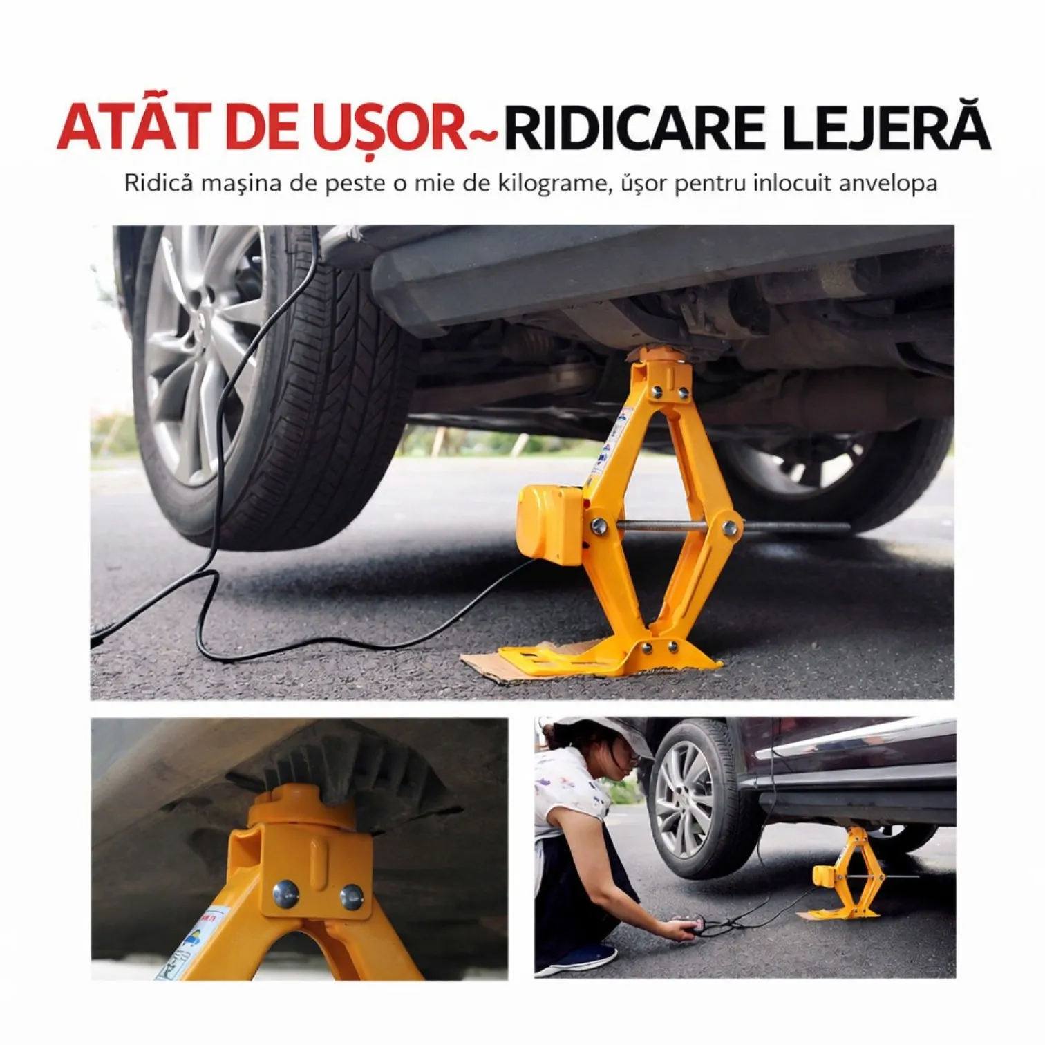 Cric electric auto de trei tone tip foarfecă din gama Bibica Edition [8]