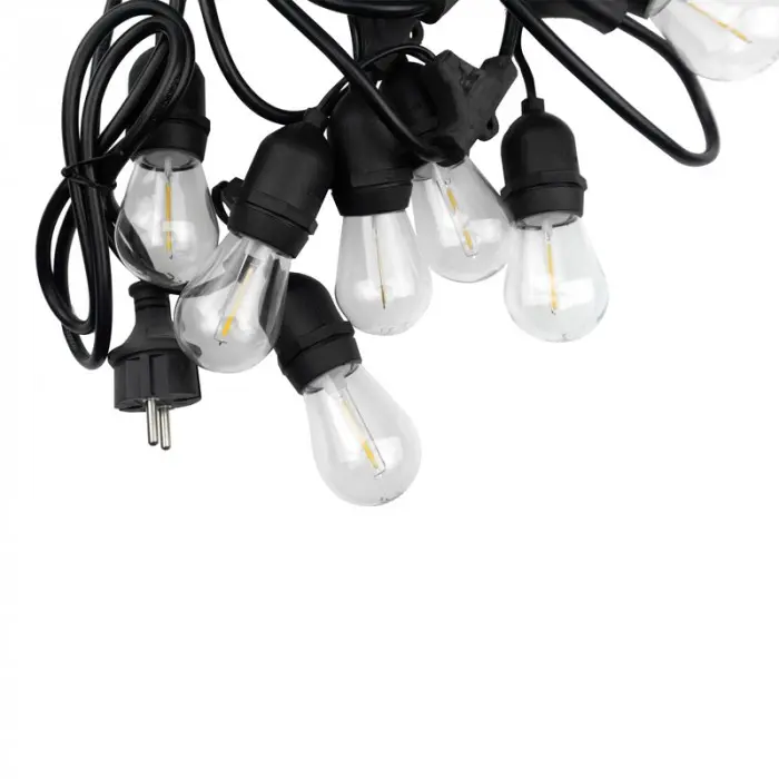 Ghirlandă luminoasă LED outdoor 10m cu 20 becuri lumină caldă Bibica Edition [2]