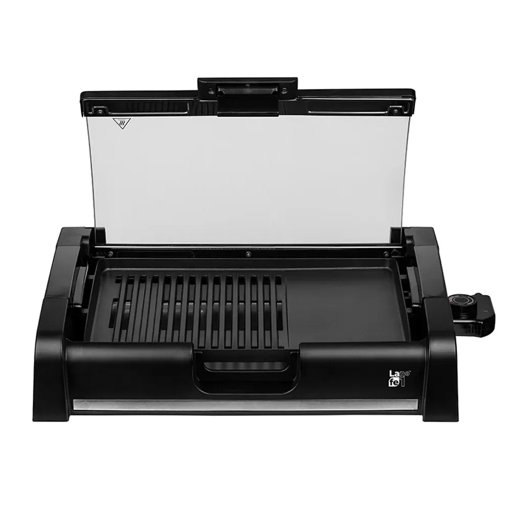Grătar electric prevăzut cu strat premium antiaderent și tavă inferioară pentru colectarea grăsimilor [4]