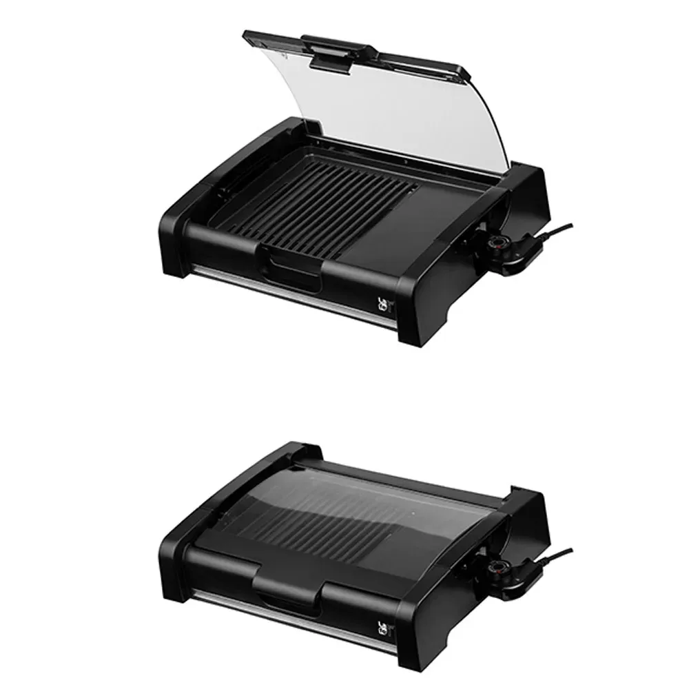 Grătar electric prevăzut cu strat premium antiaderent și tavă inferioară pentru colectarea grăsimilor [2]