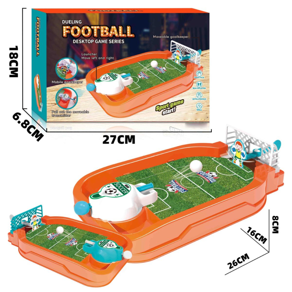 Joc de masă interactiv 4 în 1 cu fotbal baschet bowling și hockey din plastic de 26x16x8cm [2]