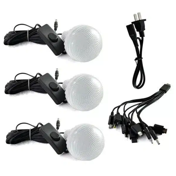 Kit Solar Portabil Camping Bibica Edition, 3 Becuri LED, Panou Solar, Port USB [2]
