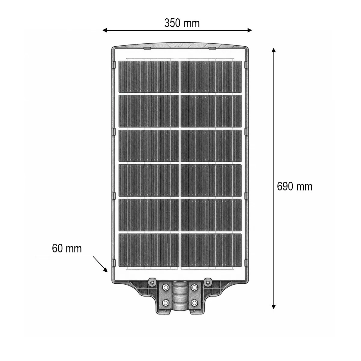 Lampă solară LED pentru iluminat stradal Breckner Germany de 1000W [3]